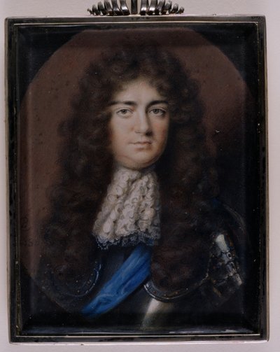 Portrait Miniature of Christopher Monck, 2nd Duke of Albemarle (1653-88) 1680 by Peter Cross